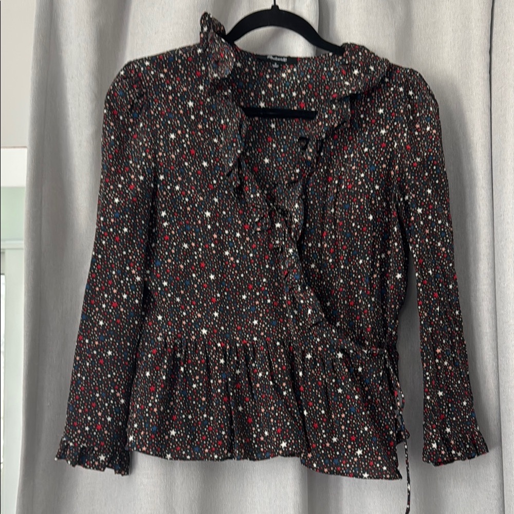Madewell Silk Wrap Blouse